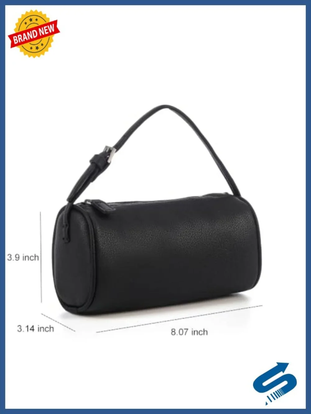 Mini Leather Crossbody Hobo Bag with Adjustable Strap